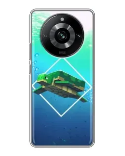 Чохол для Realme 11 Pro з картинкою «Черепаха Minecraft» Чохол для Realme 11 Pro з картинкою «Черепаха Minecraft»