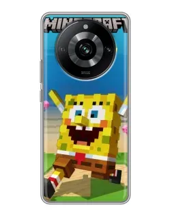 Чохол для Realme 11 Pro з картинкою «Губка Боб Minecraft» Чохол для Realme 11 Pro з картинкою «Губка Боб Minecraft»