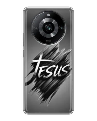 Чехол для Realme 11 Pro с картинкой «Надпись Jesus Graffiti»
