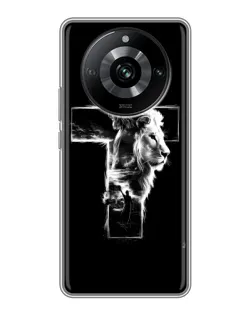 Чехол для Realme 11 Pro с картинкой «Сияющий крест Jesus»