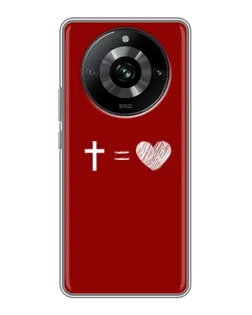 Чехол для Realme 11 Pro с картинкой «Уравнение любви»