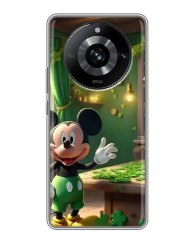 Чехол для Realme 11 Pro с картинкой «Микки в мастерской»