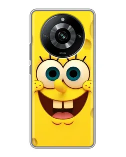 Чехол для Realme 11 Pro с картинкой «Губка Боб улыбка»