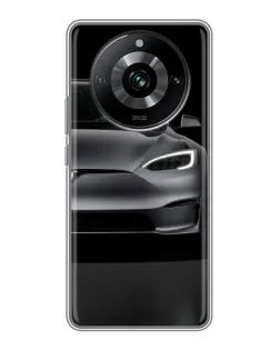 Чехол для Realme 11 Pro с картинкой «Tesla Model S Look» Чехол для Realme 11 Pro с картинкой «Tesla Model S Look»