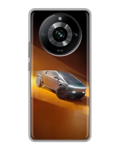 Чехол для Realme 11 Pro с картинкой «Cybertruck в пустыне»