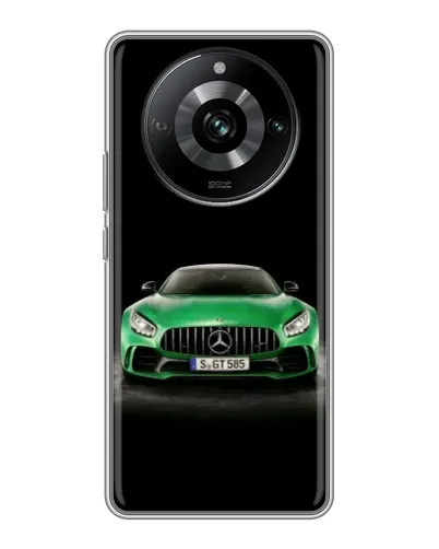 Чехол для Realme 11 Pro с картинкой «Mercedes — неоновый лого» Чехол для Realme 11 Pro с картинкой «Mercedes — неоновый лого»