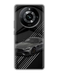 Чехол для Realme 11 Pro с картинкой «Mercedes AMG — графика»