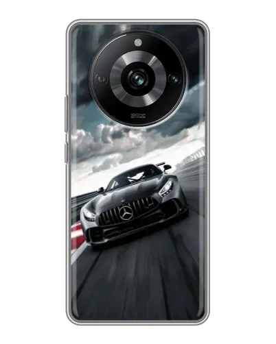 Чехол для Realme 11 Pro с картинкой «Гоночный Mercedes AMG» Чехол для Realme 11 Pro с картинкой «Гоночный Mercedes AMG»