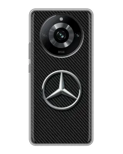Чохол для Realme 11 Pro з картинкою «Карбоновий Mercedes стиль»