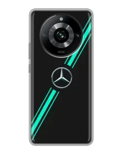 Чохол для Realme 11 Pro з картинкою «Спортивні лінії Mercedes»