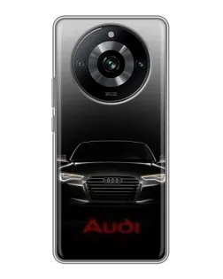 Чехол для Realme 11 Pro с картинкой «Audi — градиентный контур»