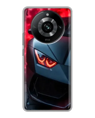 Чехол для Realme 11 Pro с картинкой «Lamborghini красное сияние»