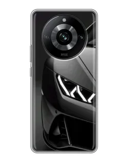Чехол для Realme 11 Pro с картинкой «Lamborghini фары детализация»