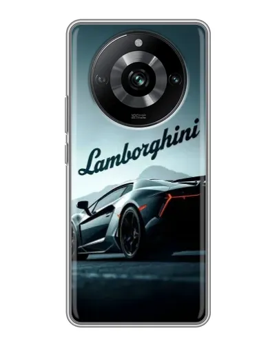 Чехол для Realme 11 Pro с картинкой «Классическая надпись Lamborghini»