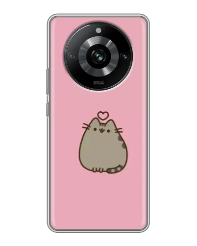 Чехол для Realme 11 Pro с картинкой «Pusheen сердце» Чехол для Realme 11 Pro с картинкой «Pusheen сердце»
