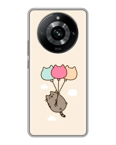Чехол для Realme 11 Pro с картинкой «Пушин на шариках» Чехол для Realme 11 Pro с картинкой «Пушин на шариках»