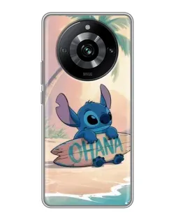 Чехол для Realme 11 Pro с картинкой «Стич на серфе»