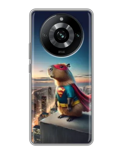 Чехол для Realme 11 Pro с картинкой «Капи-мен супергерой»