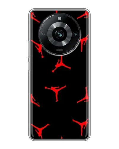 Чехол для Realme 11 с картинкой «Jordan Red Pattern»