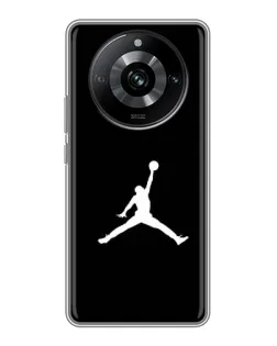Чехол для Realme 11 с картинкой «Jordan Silhouette»
