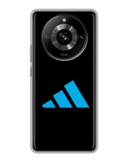 Чехол для Realme 11 с картинкой «Adidas Cyan Logo»