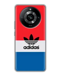 Чехол для Realme 11 с картинкой «Ретро блоки Adidas»