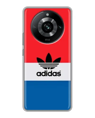 Чехол для Realme 11 с картинкой «Ретро блоки Adidas» Чехол для Realme 11 с картинкой «Ретро блоки Adidas»
