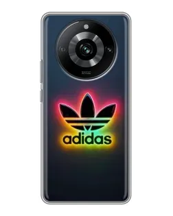 Чехол для Realme 11 с картинкой «Неоновый Adidas»