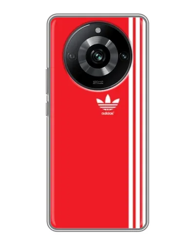 Чехол для Realme 11 с картинкой «Красный минимализм Adidas» Чехол для Realme 11 с картинкой «Красный минимализм Adidas»