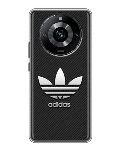 Чехол для Realme 11 с картинкой «Adidas Карбоновая текстура» Чехол для Realme 11 с картинкой «Adidas Карбоновая текстура»
