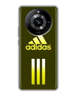 Чехол для Realme 11 с картинкой «Оливковый градиент Adidas»