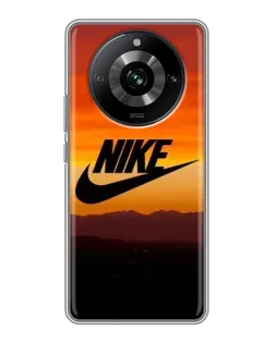 Чехол для Realme 11 с картинкой «Nike — вечерний горизонт»