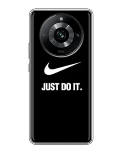 Чехол для Realme 11 с картинкой «Классический принт Nike»