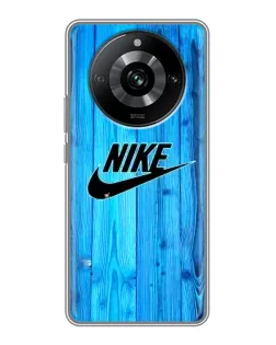 Чехол для Realme 11 с картинкой «Голубое дерево Nike»