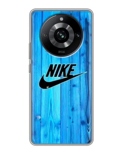 Чехол для Realme 11 с картинкой «Голубое дерево Nike»