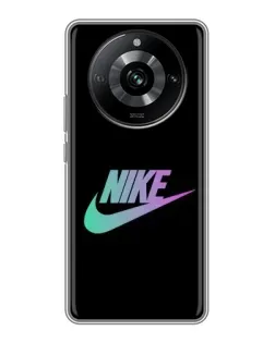 Чехол для Realme 11 с картинкой «Nike — городская ночь»