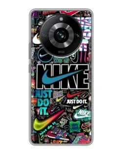 Чохол для Realme 11 з картинкою «Яскравий колаж Nike»