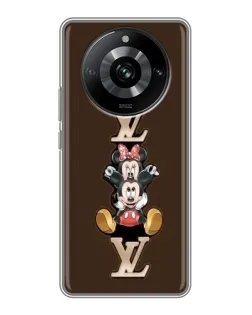 Чехол для Realme 11 с картинкой «LV и Микки Маус»
