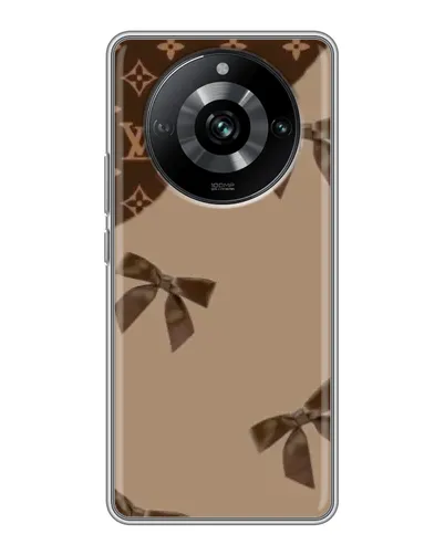 Чехол для Realme 11 с картинкой «LV — кофейный атлас»