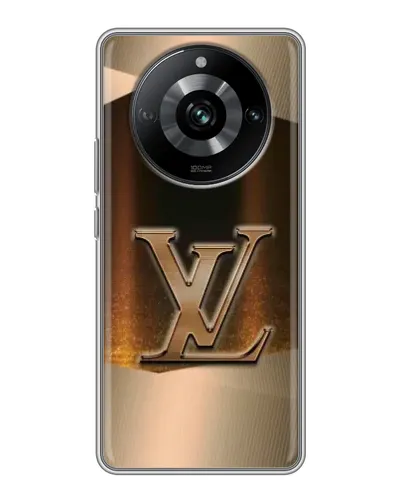 Чехол для Realme 11 с картинкой «LV — золотое сияние»