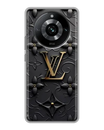 Чехол для Realme 11 с картинкой «Кожаная текстура LV»