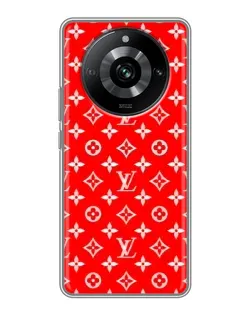 Чехол для Realme 11 с картинкой «Яркий паттерн LV»