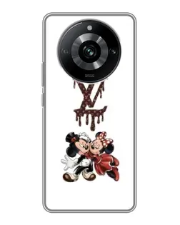 Чехол для Realme 11 с картинкой «LV и Микки Маус»
