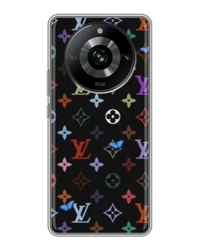 Чехол для Realme 11 с картинкой «Цветная монограмма LV»