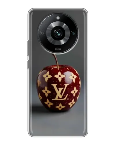 Чехол для Realme 11 с картинкой «Красное яблоко LV»
