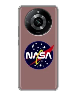 Чехол для Realme 11 с картинкой «NASA — ретро космос»