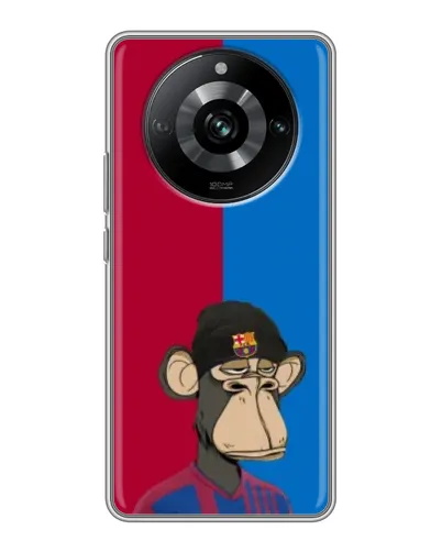 Чехол для Realme 11 с картинкой «Bored Ape — фанат Барсы»