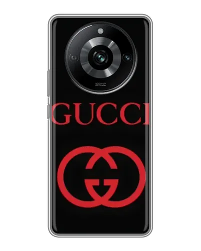 Чехол для Realme 11 с картинкой «Gucci — красный логотип» Чехол для Realme 11 с картинкой «Gucci — красный логотип»