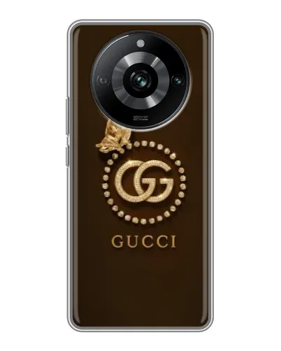 Чехол для Realme 11 с картинкой «Gucci — золотая бабочка» Чехол для Realme 11 с картинкой «Gucci — золотая бабочка»