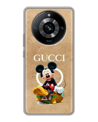 Чехол для Realme 11 с картинкой «Микки Маус Gucci — крафт» Чехол для Realme 11 с картинкой «Микки Маус Gucci — крафт»